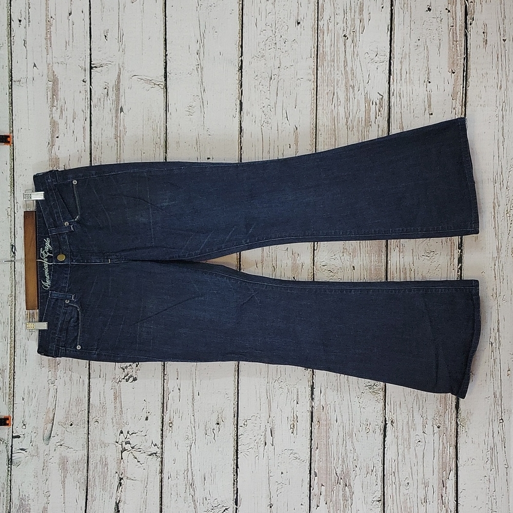 American Eagle Outfitters Dark Blue Flare Jeans
